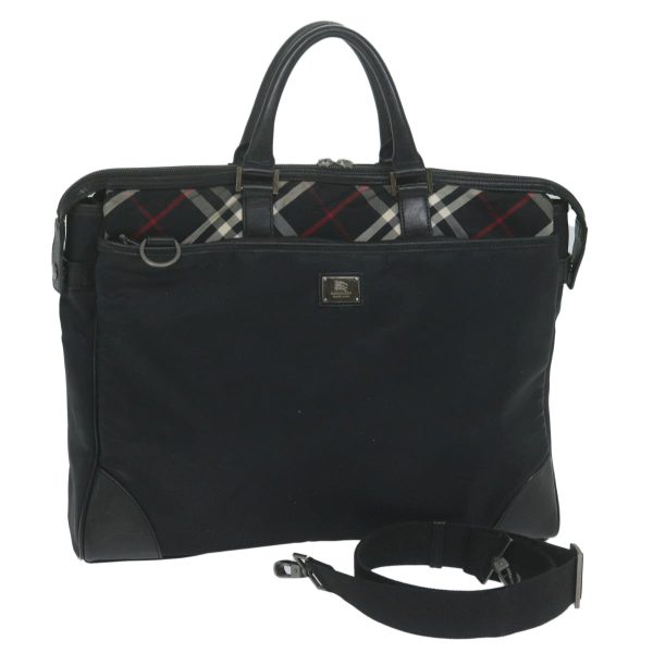 BURBERRY Nova Check Black label Business Bag Nylon 2way BlackNew bs11127 Online now