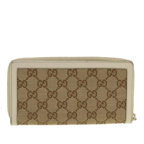 GUCCI GG Canvas Long Wallet Beige White 308012 43741 Hot on Sale