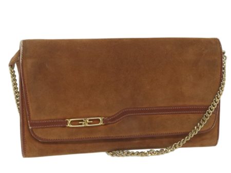 GUCCI Clutch Bag Suede Brown ep3145 Hot on Sale