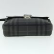 BURBERRY Nova Check Clutch Bag Coated Canvas Leather BlackNew yk8453 Online Sale