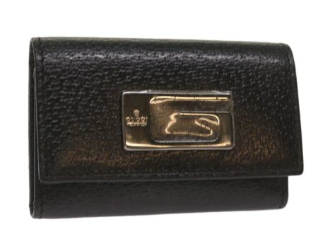 GUCCI Key Case Leather Black bs11936 Sale