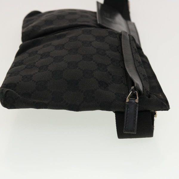 GUCCI GG Canvas Waist bag Black 28566 42100 Supply