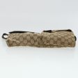 GUCCI GG Canvas Waist Bag Beige Dark Brown 44156 Hot on Sale