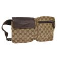 GUCCI GG Canvas Waist bag Beige 28566 56675 on Sale