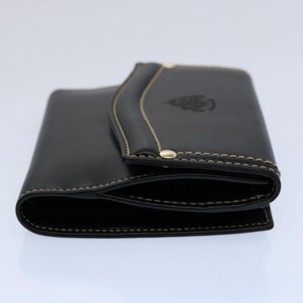 GUCCI Wallet Leather Black 141402 bs10364 on Sale