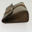 GUCCI GG Canvas Web Sherry Line Clutch Bag Beige Red 89•01•007 47106 Cheap