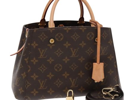 LOUIS VUITTON Monogram Montaigne BB Hand Bag 2Way M41055  94643A Hot on Sale