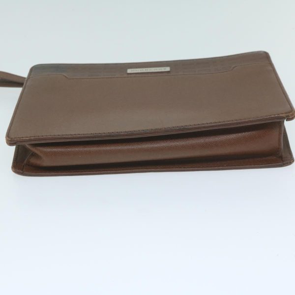 BURBERRY Clutch Bag Leather BrownNew bs11520 For Sale