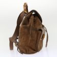 GUCCI Bamboo Backpack Suede Brown ar10105 Hot on Sale