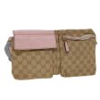 GUCCI GG Canvas Waist bag Beige 28566 rd4879 Online now