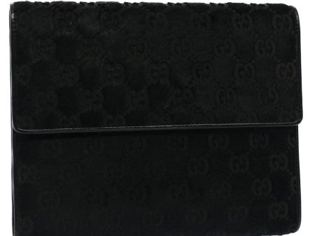 GUCCI GG Canvas Day Planner Cover Outlet Harako leather Black am4921 Supply