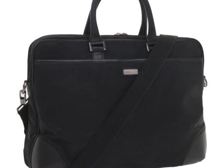 BURBERRY Black label Hand Bag Nylon 2way BlackNew ki3666 Discount