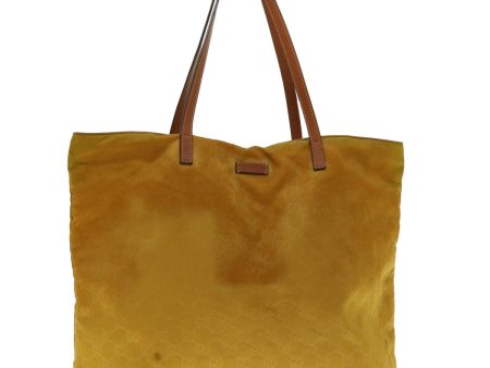 GUCCI GG Canvas Tote Bag Yellow 295252 ar9227 Hot on Sale