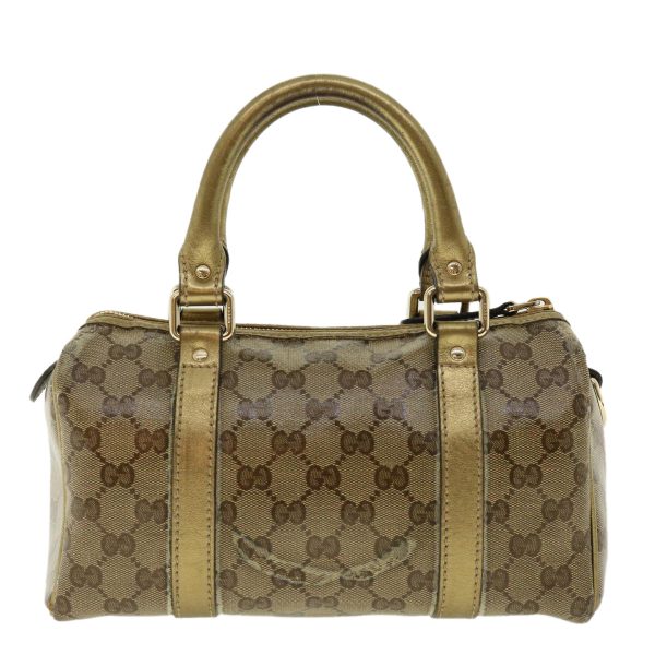 GUCCI GG Crystal Boston Bag Gold 193604 40076 Hot on Sale