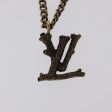 LOUIS VUITTON LV Wood Necklace metal Dark Silver MP2818  95075 on Sale