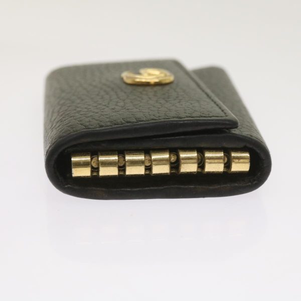 GUCCI GG Marmont Key Case Leather Black 456118 bs11937 Online