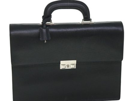 GUCCI Briefcase Leather Black am4997 Hot on Sale