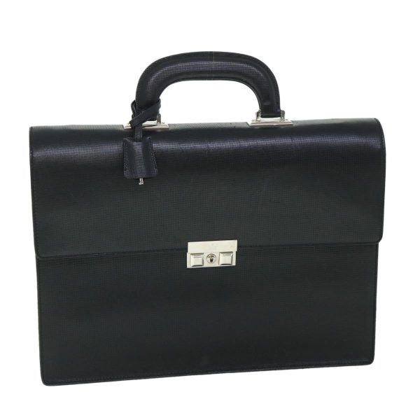 GUCCI Briefcase Leather Black am4997 Hot on Sale