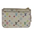 LOUIS VUITTON Multicolor Pochette Cles NM Coin Purse White M93734  94159 Discount