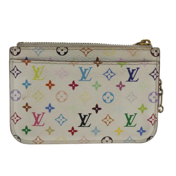 LOUIS VUITTON Multicolor Pochette Cles NM Coin Purse White M93734  94159 Discount