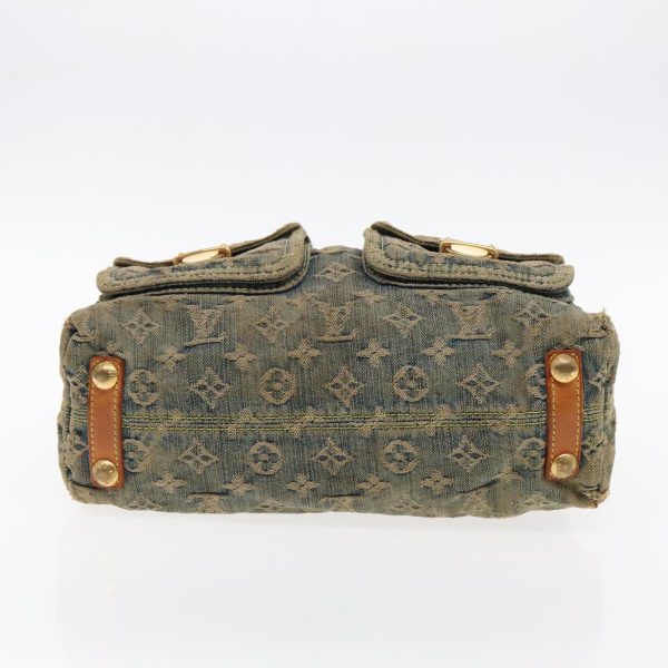 LOUIS VUITTON Monogram denim Buggy PM Shoulder Bag Blue M95049  94703 Online Sale