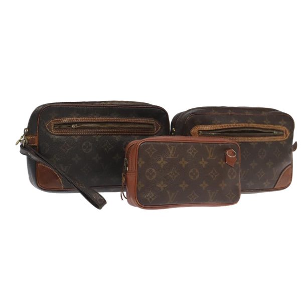 LOUIS VUITTON Monogram Clutch Bag 3Set  93721 Online Hot Sale