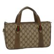 GUCCI GG Canvas Web Sherry Line Boston Bag Beige Red 39•02•040 52018 Online now