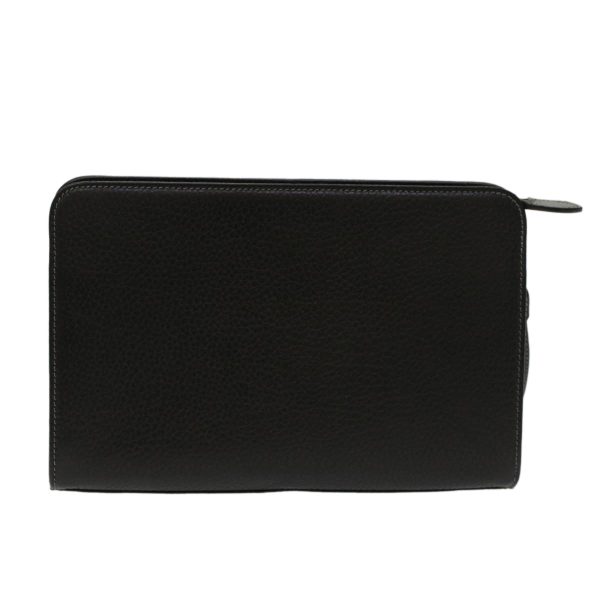 BURBERRY Clutch Bag Leather BlackNew 48120 Sale