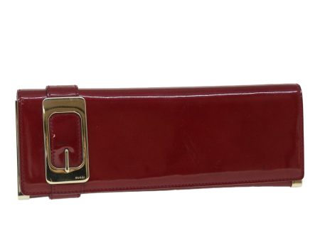 GUCCI Clutch Bag Patent leather Red bs8074 Online Sale