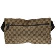 GUCCI GG Canvas Waist bag Leather Beige 28566 47122 Online now