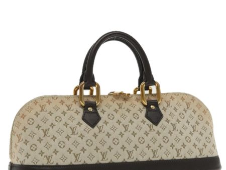 LOUIS VUITTON Monogram Mini Alma Ron Hand Bag Khaki M92206  95862 For Sale