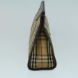 BURBERRY Nova Check Clutch Bag Beige BrownNew th4101 Fashion