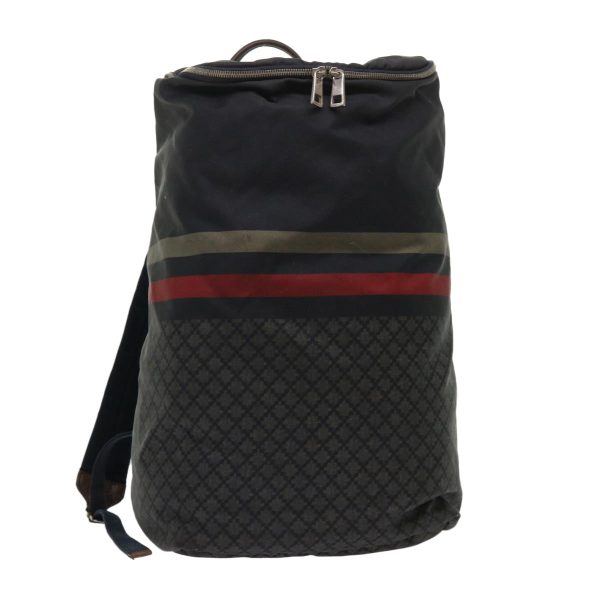 GUCCI Sherry Line Diamante Backpack Nylon Black Red beige 268111 bs6735 For Sale