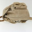 GUCCI Bamboo Backpack Suede Beige th4299 Fashion