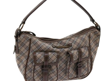 BURBERRY Nova Check Blue Label Shoulder Bag Nylon BrownNew 63696 Cheap