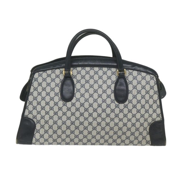 GUCCI GG Supreme Boston Bag PVC Leather Navy ar10943 Hot on Sale