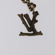 LOUIS VUITTON LV Wood Necklace metal Dark Silver MP2818  95075 on Sale