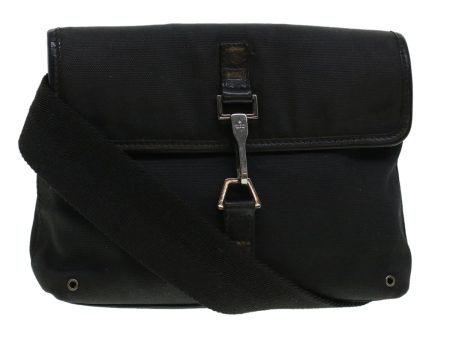 GUCCI Waist Bag Canvas Black 92543 bs5795 Hot on Sale