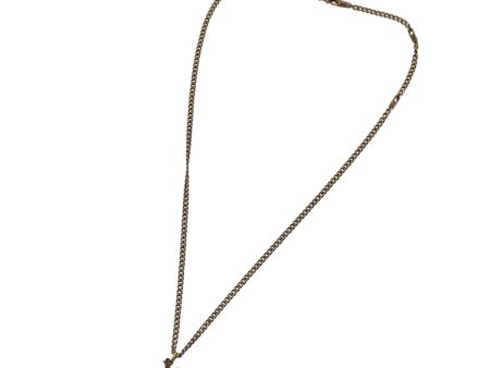 LOUIS VUITTON LV Wood Necklace metal Dark Silver MP2818  95075 on Sale