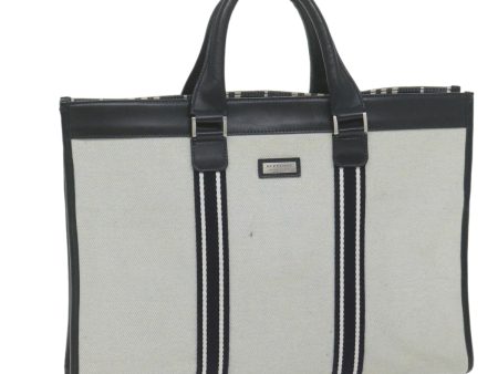 BURBERRY Black label Business Bag Canvas GrayNew bs11090 Online now