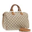 LOUIS VUITTON Damier Azur Speedy Bandouliere 30 Hand Bag 2way N41052 Auth 96037 on Sale