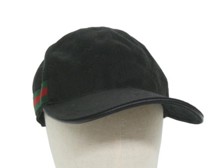 GUCCI GG Canvas Web Sherry Line Cap L size Black Red Green 200035 am5247 Online Sale