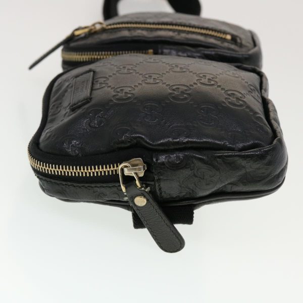 GUCCI GG Canvas Guccissima Waist bag Black 246417 am4450 Online Hot Sale