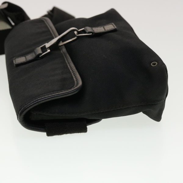 GUCCI Waist Bag Canvas Black 92543 bs5795 Hot on Sale