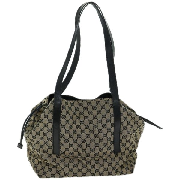 GUCCI GG Canvas Shoulder Bag Beige ac2714 Discount