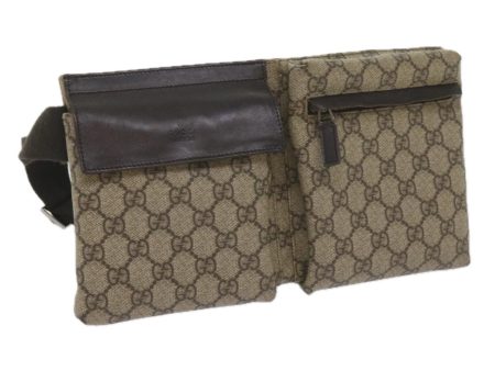 GUCCI GG Canvas Waist bag PVC Beige 28566 yk9788 For Sale