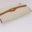 GUCCI GG Canvas Clutch Bag PVC Leather White Brown yk7923 Online now