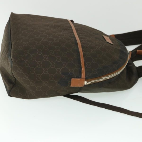 GUCCI GG Canvas Backpack Nylon Brown 190278 55856 Online now