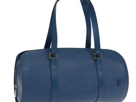 LOUIS VUITTON Epi Soufflot Hand Bag Blue M52225  95243 For Cheap