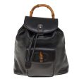 GUCCI Bamboo Backpack Leather Black 003 2034 0030 yk10569 Online now